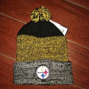 47 Brand NFL Pittsburgh Steelers Pom Beanie Unisex